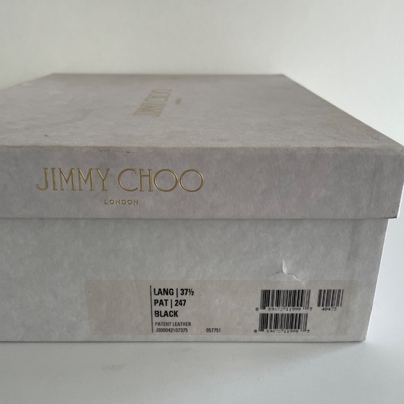 NEW - Jimmy Choo Lang Heels Sandals Black - Picture 8 of 9